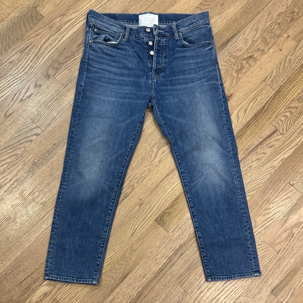 MOTHER Men's Straight Jeans in Deep Blue